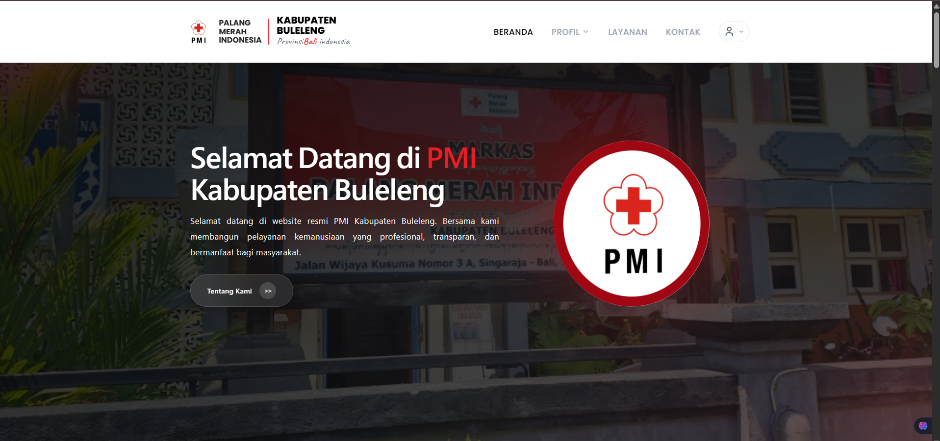 PMI Buleleng website preview